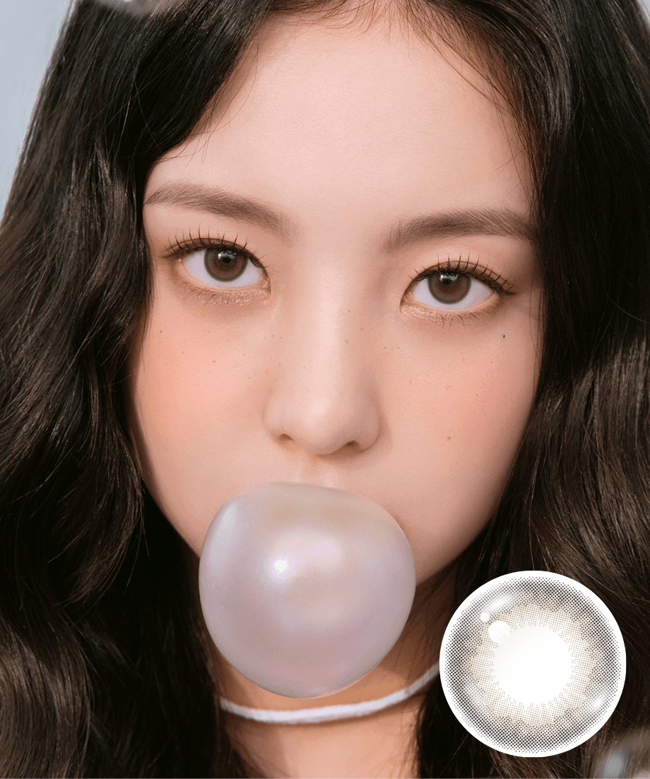 Kính áp tròng 1 ngày POMPON POP BUBBLE BROWN (CHUULENS) | LENSFORGIRLSS