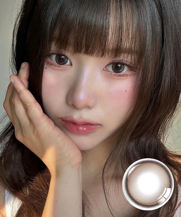 Kính áp tròng 1 ngày GLOWY TEAR BROWN (OLENS) LENSFORGIRLSS