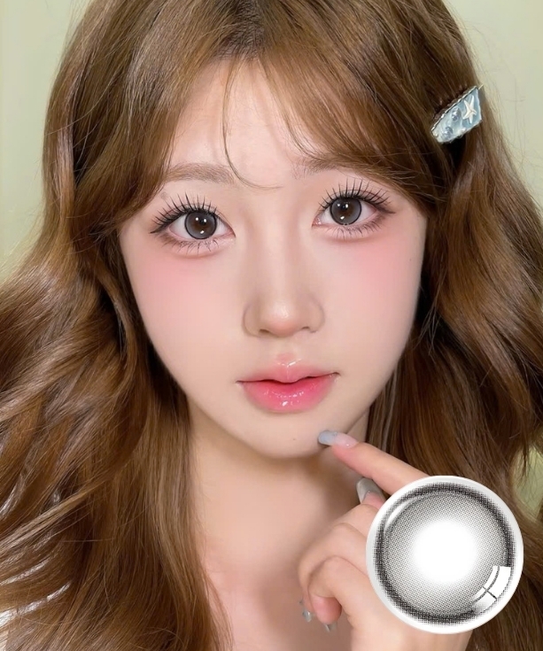 Kính áp tròng 1 ngày GLOWY TEAR GRAY (OLENS) LENSFORGIRLSS