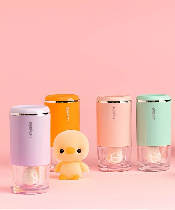 Máy rửa lens tự động công nghệ siêu âm chính hãng EYEKAN - 7 màu khác nhau
