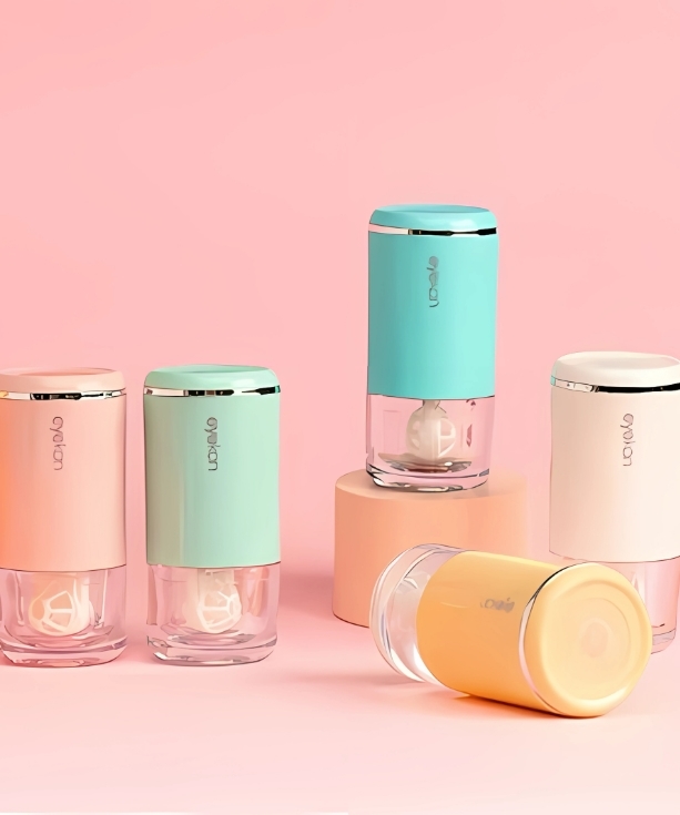 Máy rửa lens tự động công nghệ siêu âm chính hãng EYEKAN - 7 màu khác nhau