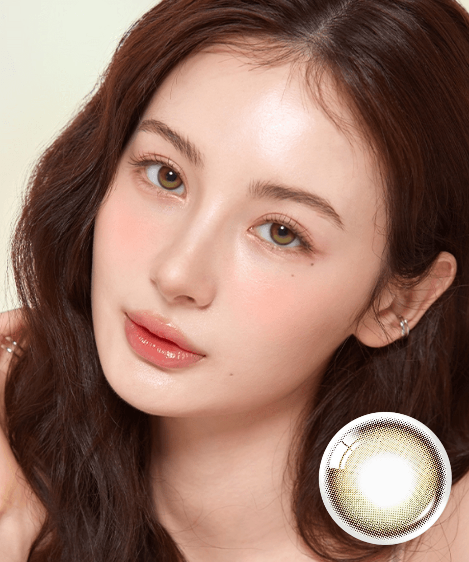 Kính áp tròng 1 ngày GLOWY OLIVE (OLENS)