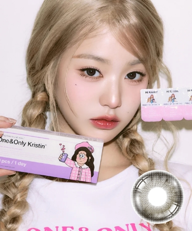 Kính áp tròng ONE&ONLY KRISTIN 1DAY GRAY 13,5mm (HAPA KRISTIN)