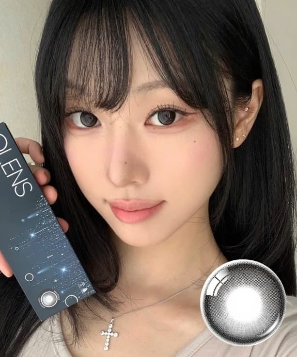 Kính áp tròng 1 ngày RAIN BLACK (OLENS)