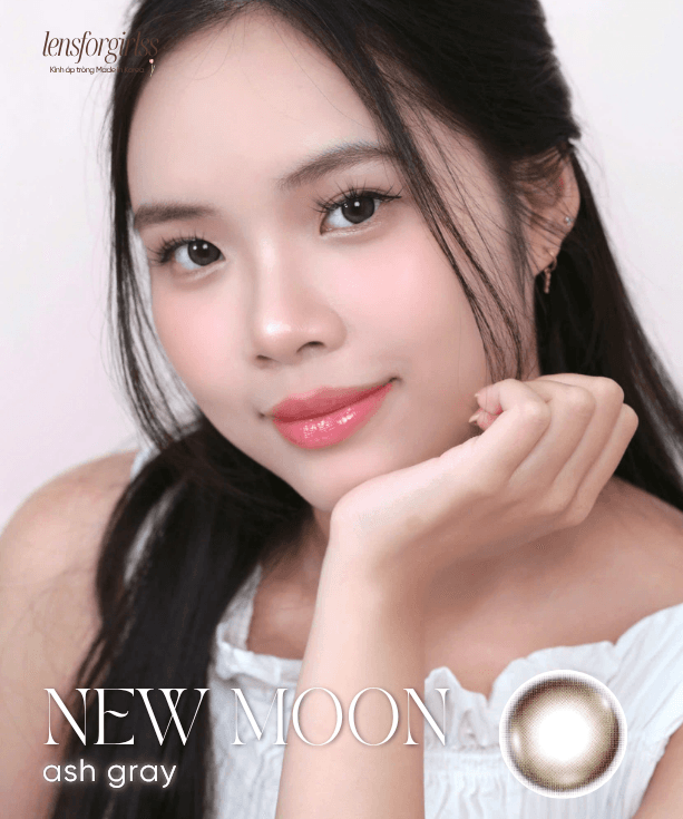 Kính áp tròng NEW MOON ASH GRAY (HERA)