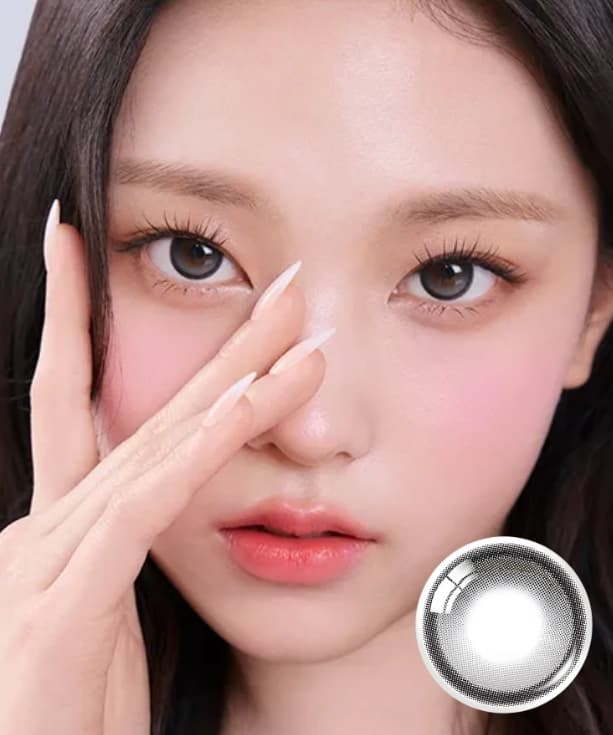 Kính áp tròng 1 tháng BIG GLOWY GRAY (OLENS)