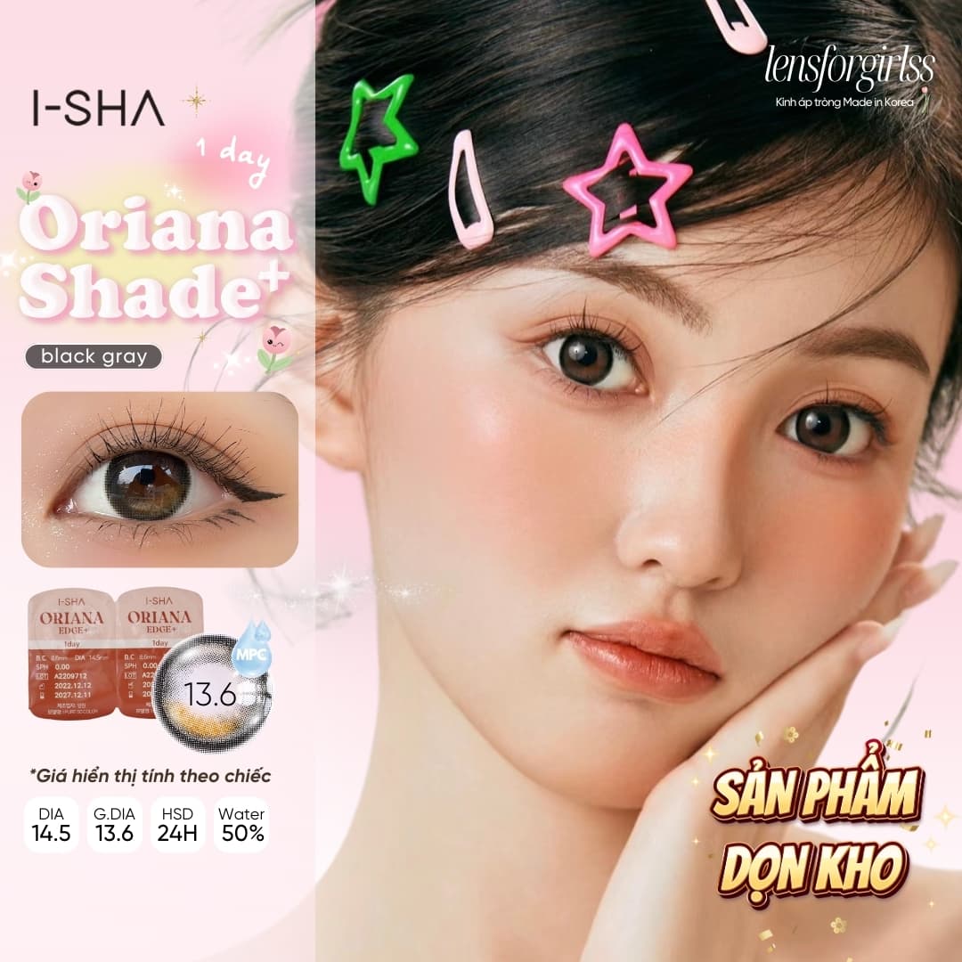 Kính áp tròng 1 ngày ORIANA SHADE PLUS (ISHA)
